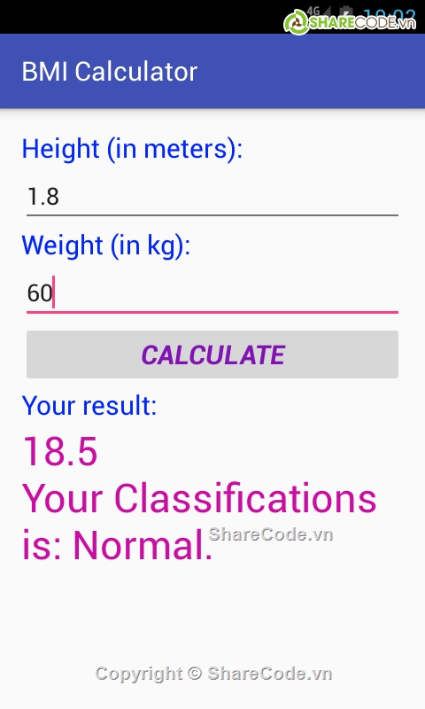 code ứng dụng,ứng dụng calculator,source code android,code,phân số,phần mềm tính BMI